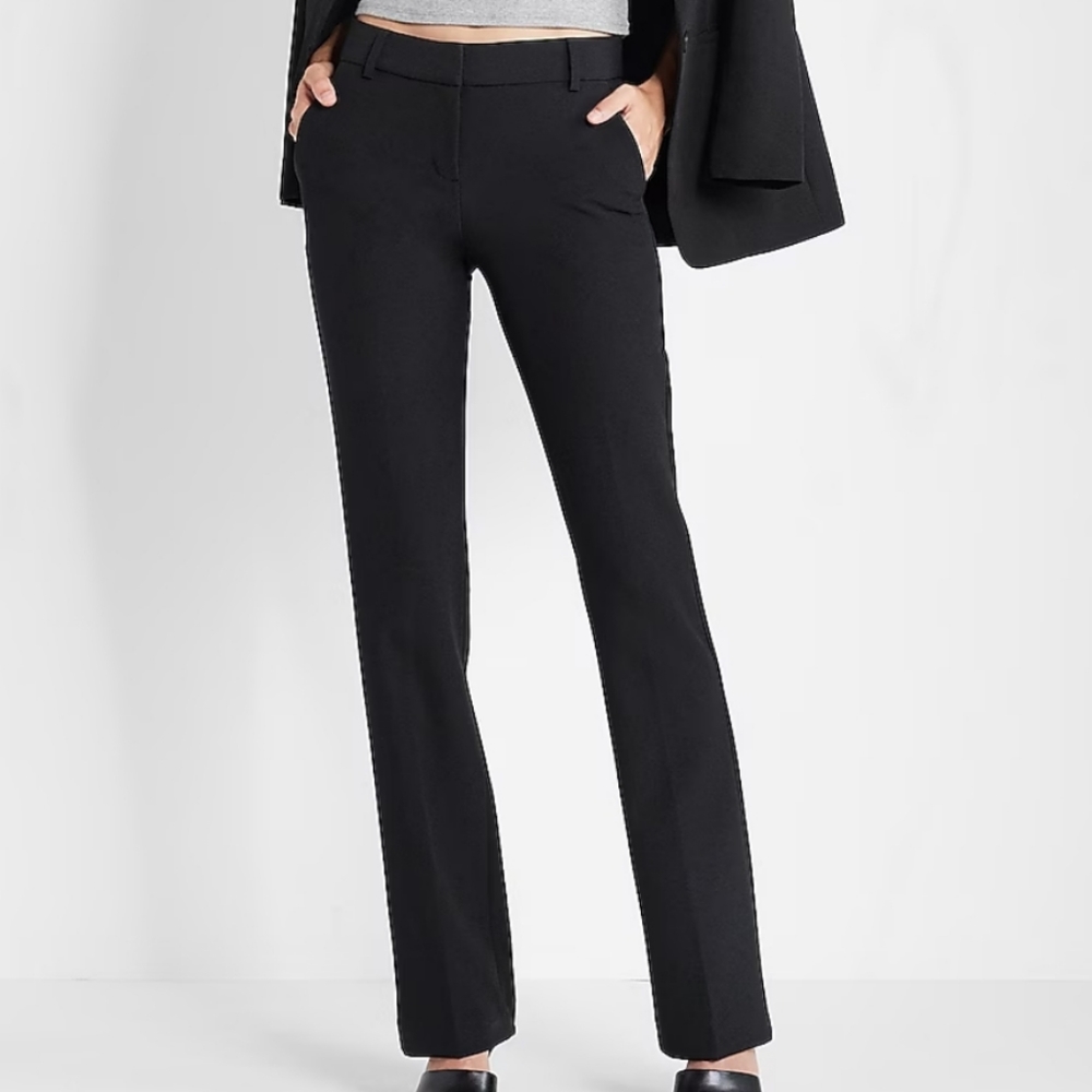 Express Mid Rise Publicist Barely Boot Pants - image 3